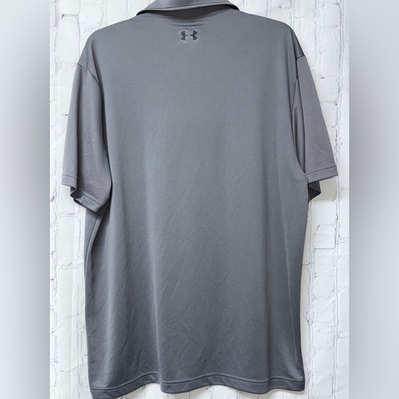 Under Armour Gray Dri-Fit Polo Shirt - Picture 3 of 3